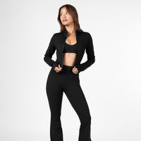 Rover Sculpt Crop Jacket - Black