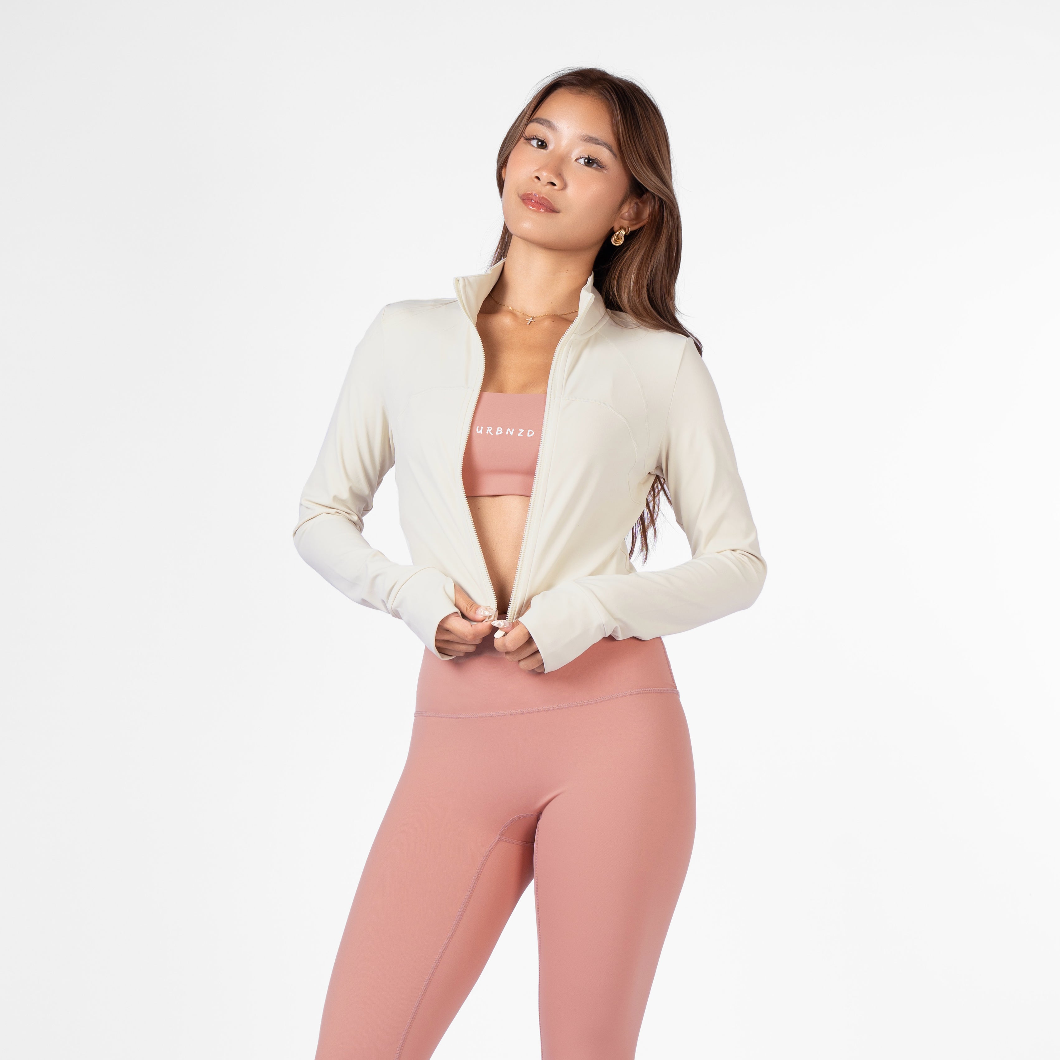 Rover Sculpt Crop Jacket - Bone