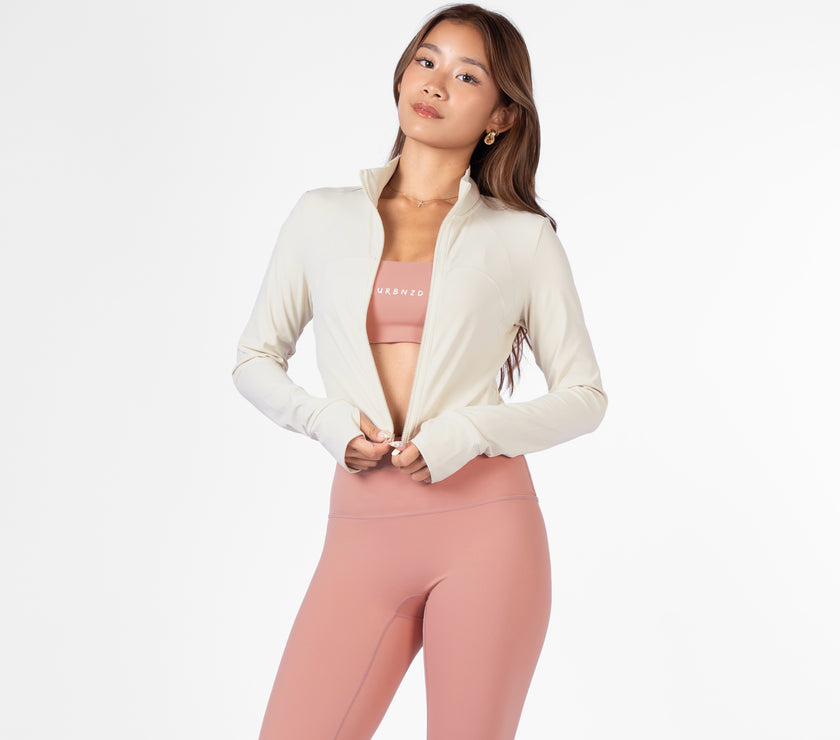 Rover Sculpt Crop Jacket - Bone