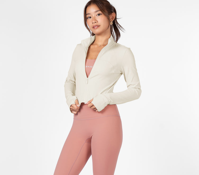 Rover Sculpt Crop Jacket - Bone