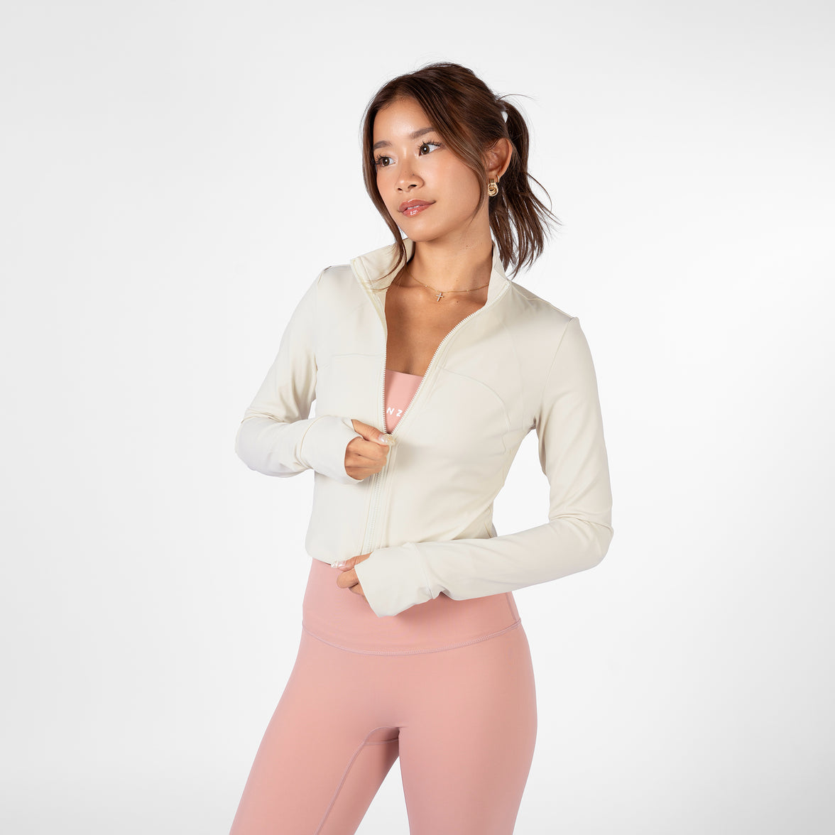Rover Sculpt Crop Jacket - Bone
