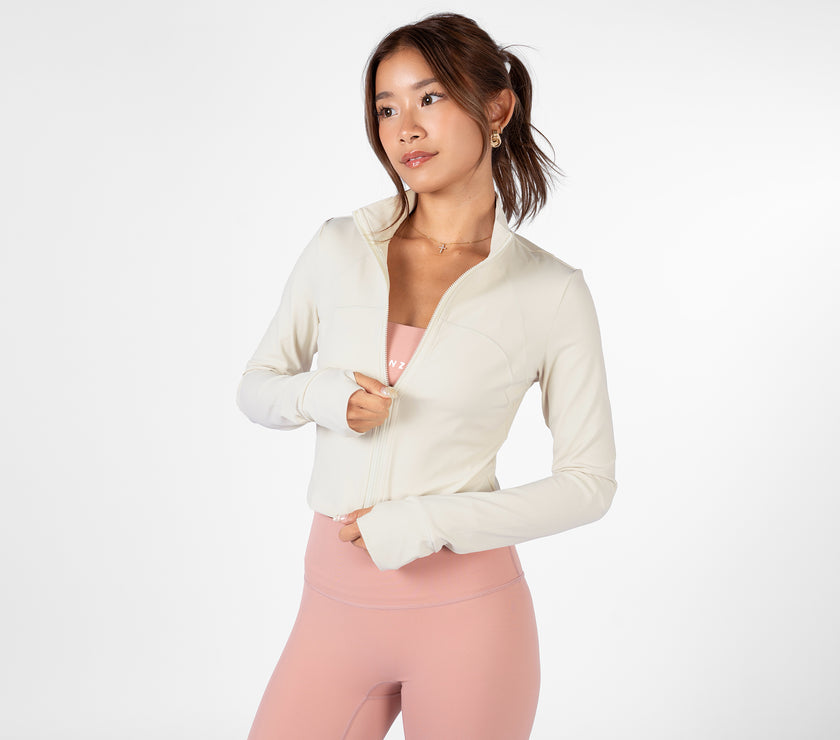 Rover Sculpt Crop Jacket - Bone