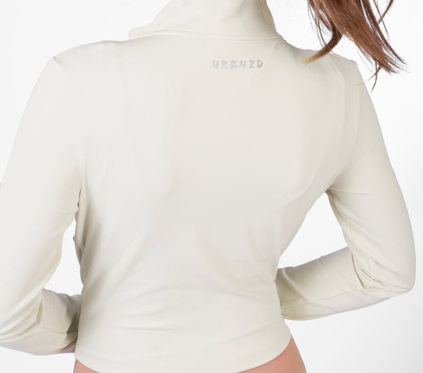 Rover Sculpt Crop Jacket - Bone