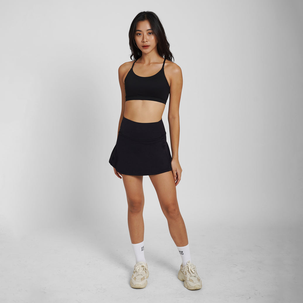 Serve Pleated Skirt - Black - Urbanized Co. S