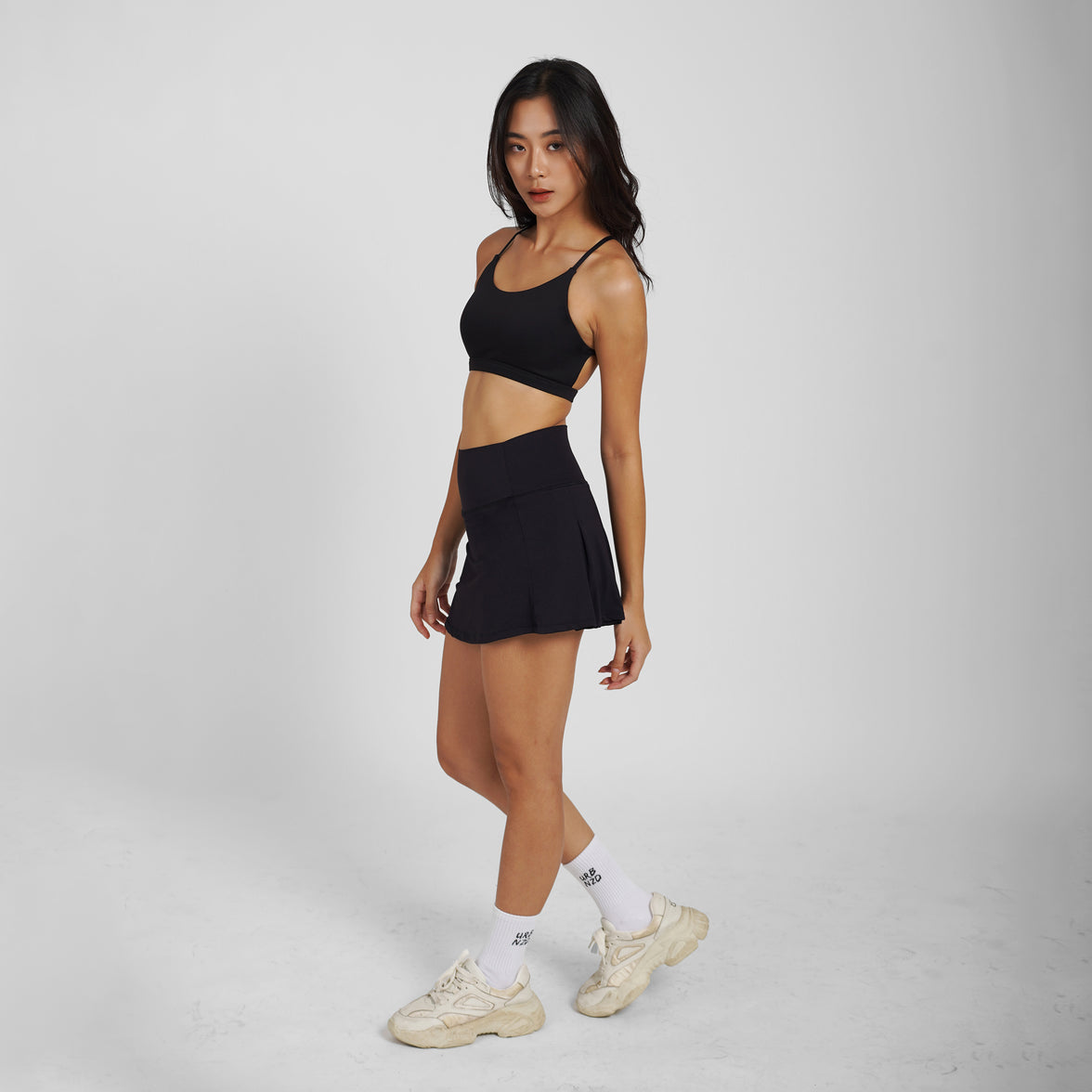 Serve Pleated Skirt - Black - Urbanized Co. S