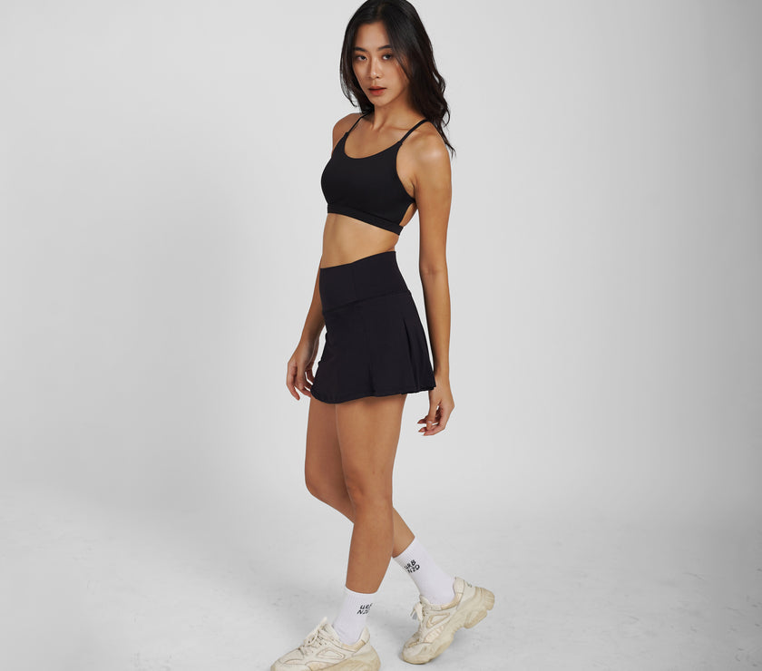Serve Pleated Skirt - Black - Urbanized Co. S