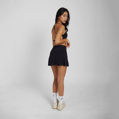 Serve Pleated Skirt - Black - Urbanized Co. S