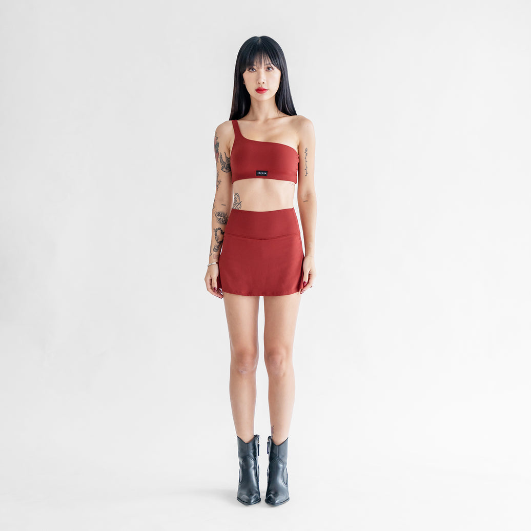 Serve Pleated Skirt - Cherry - Urbanized Co. S