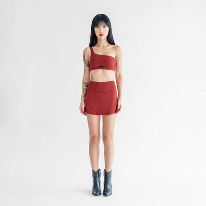 Serve Pleated Skirt - Cherry - Urbanized Co. S