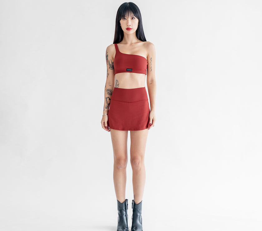 Serve Pleated Skirt - Cherry - Urbanized Co. S