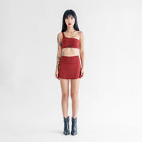 Serve Pleated Skirt - Cherry - Urbanized Co. S