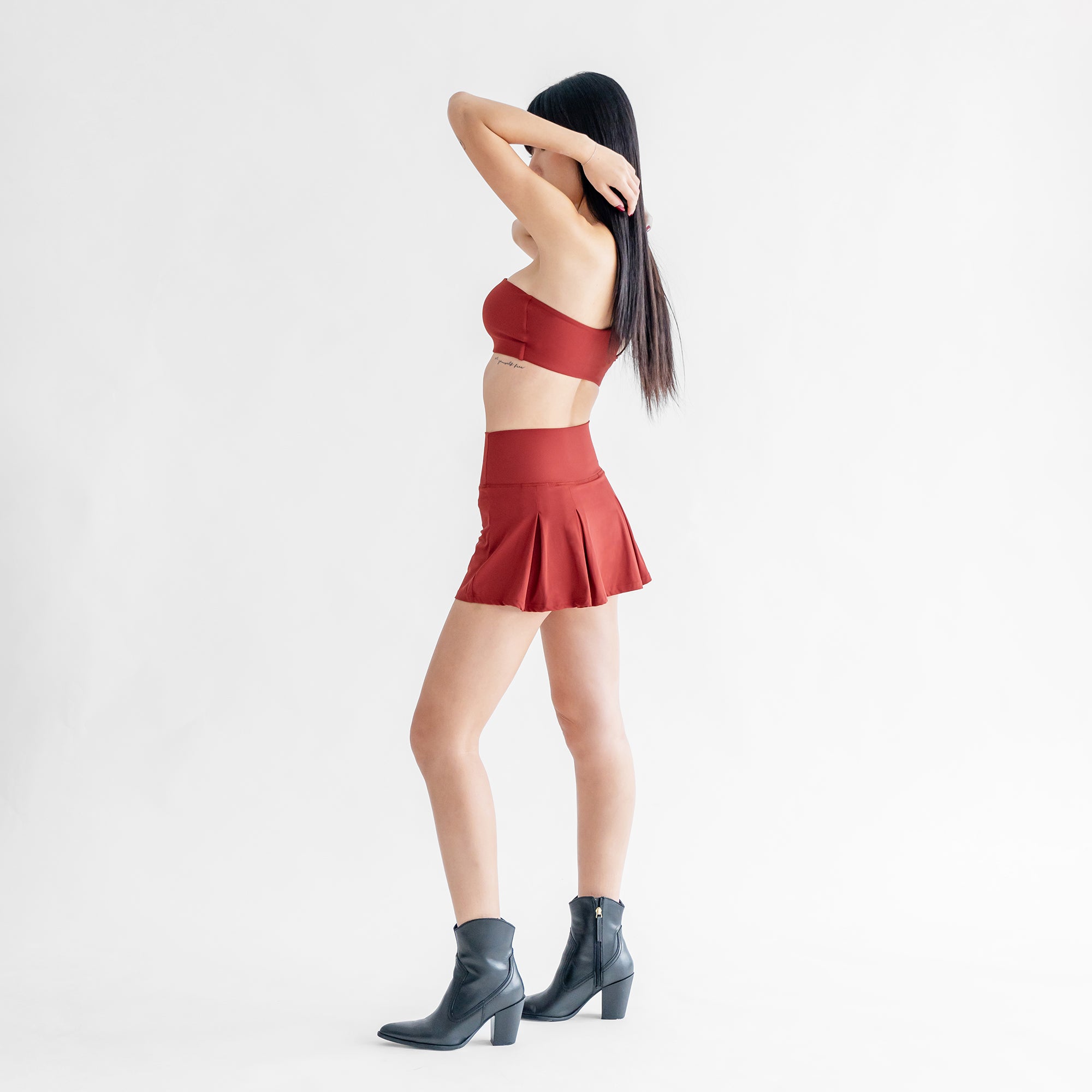 Serve Pleated Skirt - Cherry - Urbanized Co. S