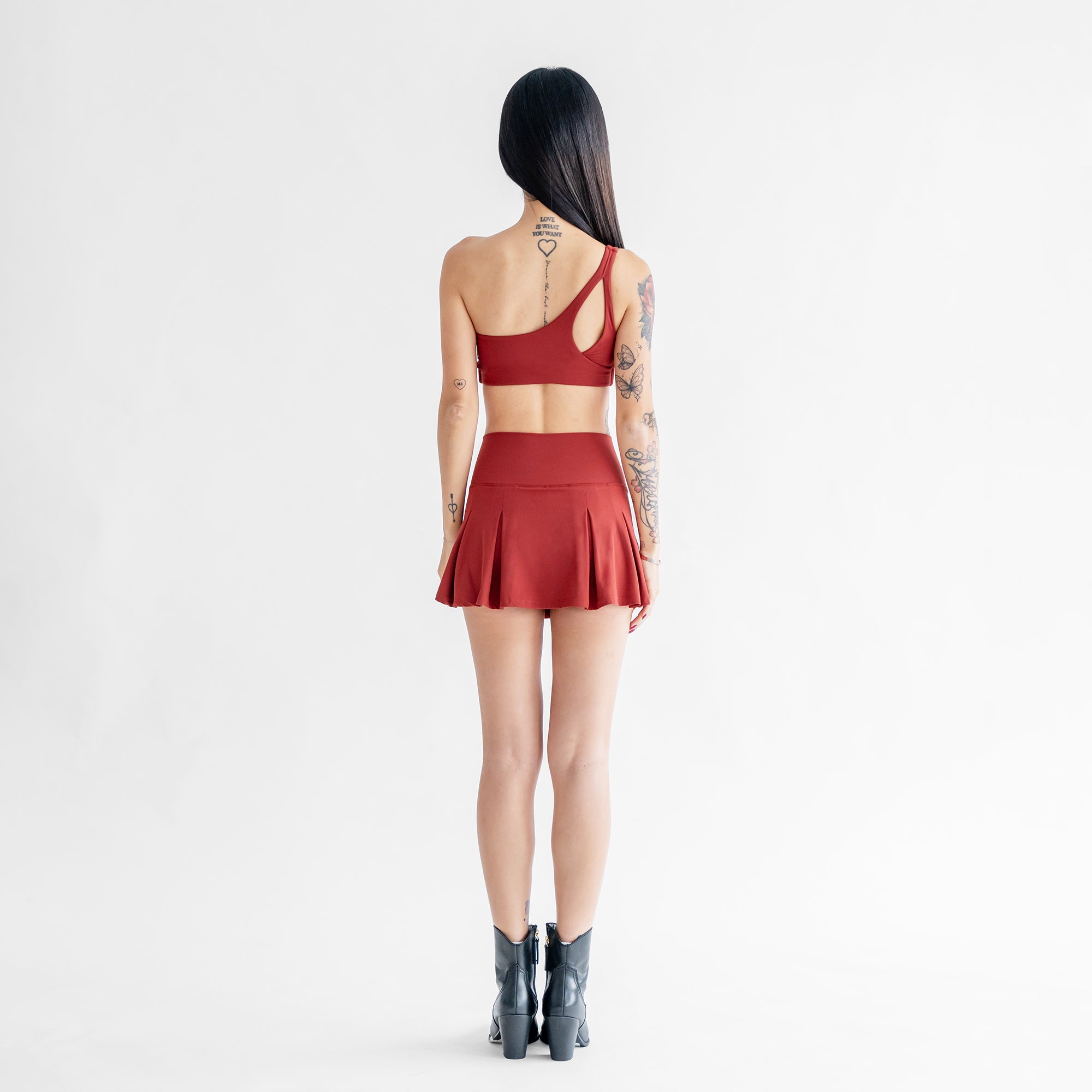 Serve Pleated Skirt - Cherry - Urbanized Co. S