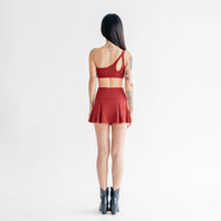 Serve Pleated Skirt - Cherry - Urbanized Co. S