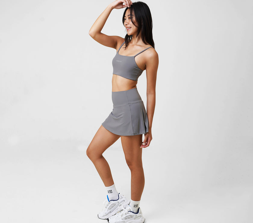 Serve Pleated Skirt - Heather - Urbanized Co. S