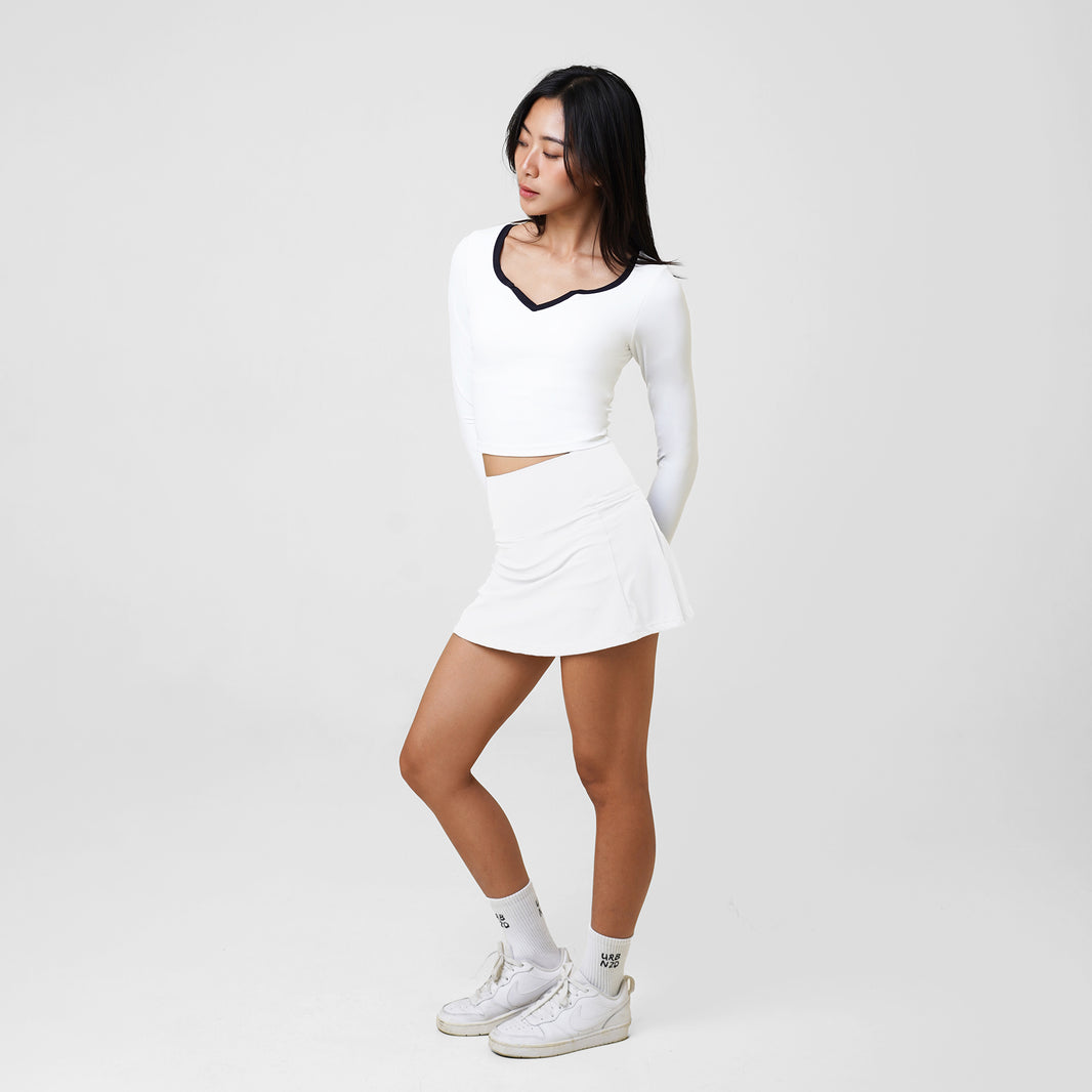 Serve Pleated Skirt - White - Urbanized Co. S
