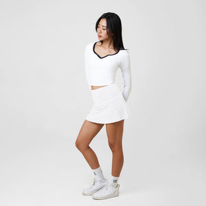 Serve Pleated Skirt - White - Urbanized Co. S