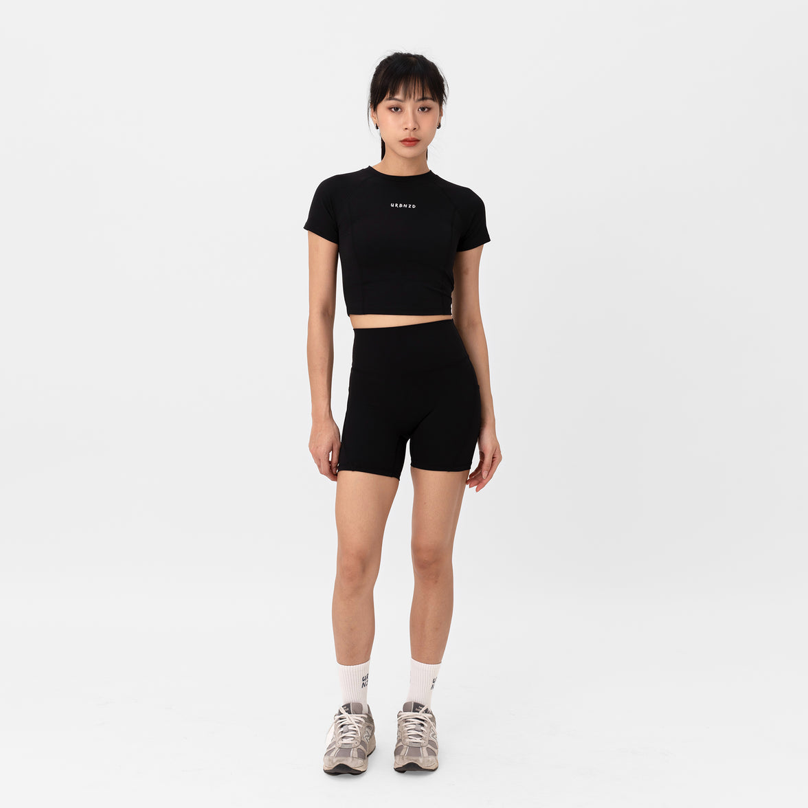 Adapt Highrise Biker Shorts (5") - Black