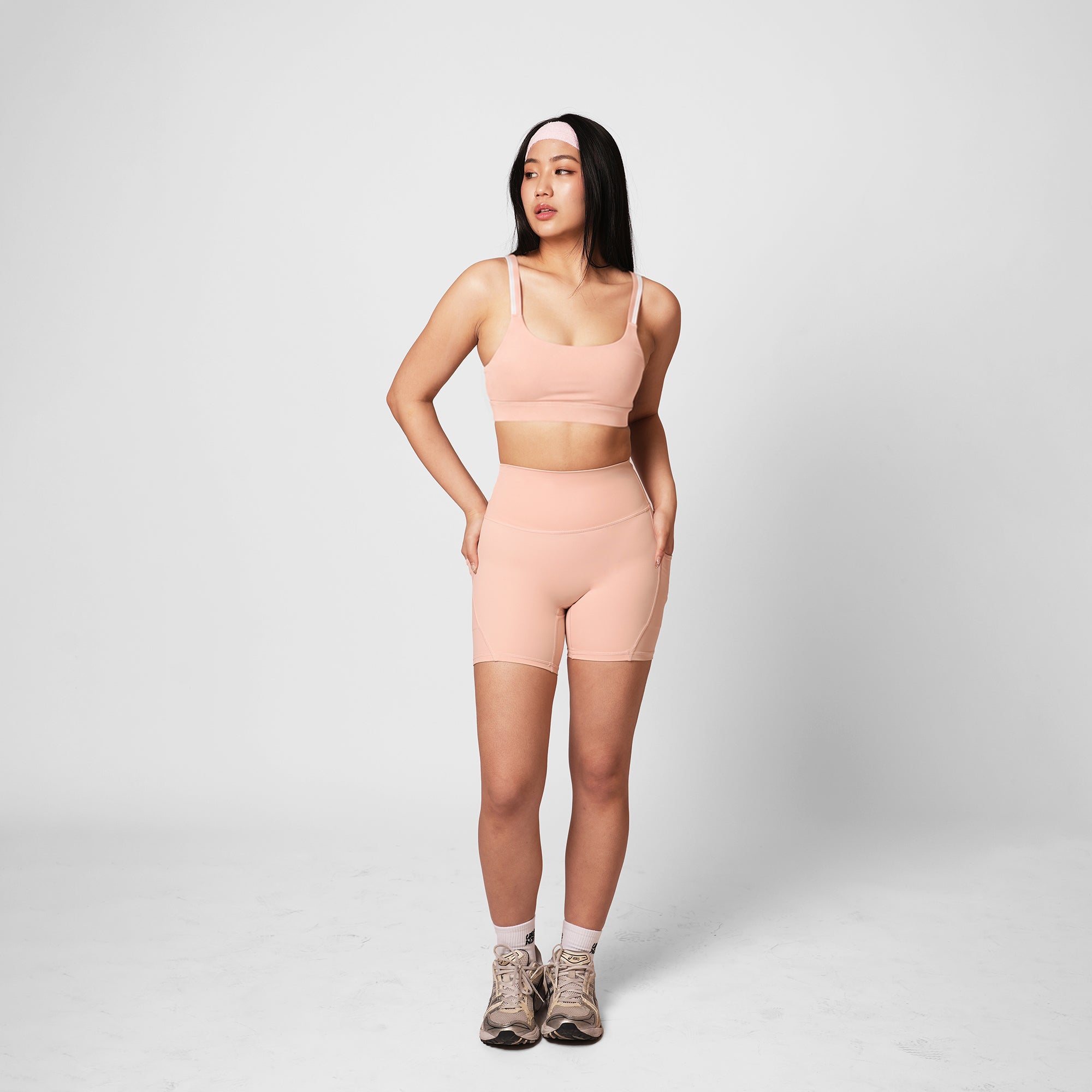 Adapt Highrise Biker Shorts (5") - Bloom