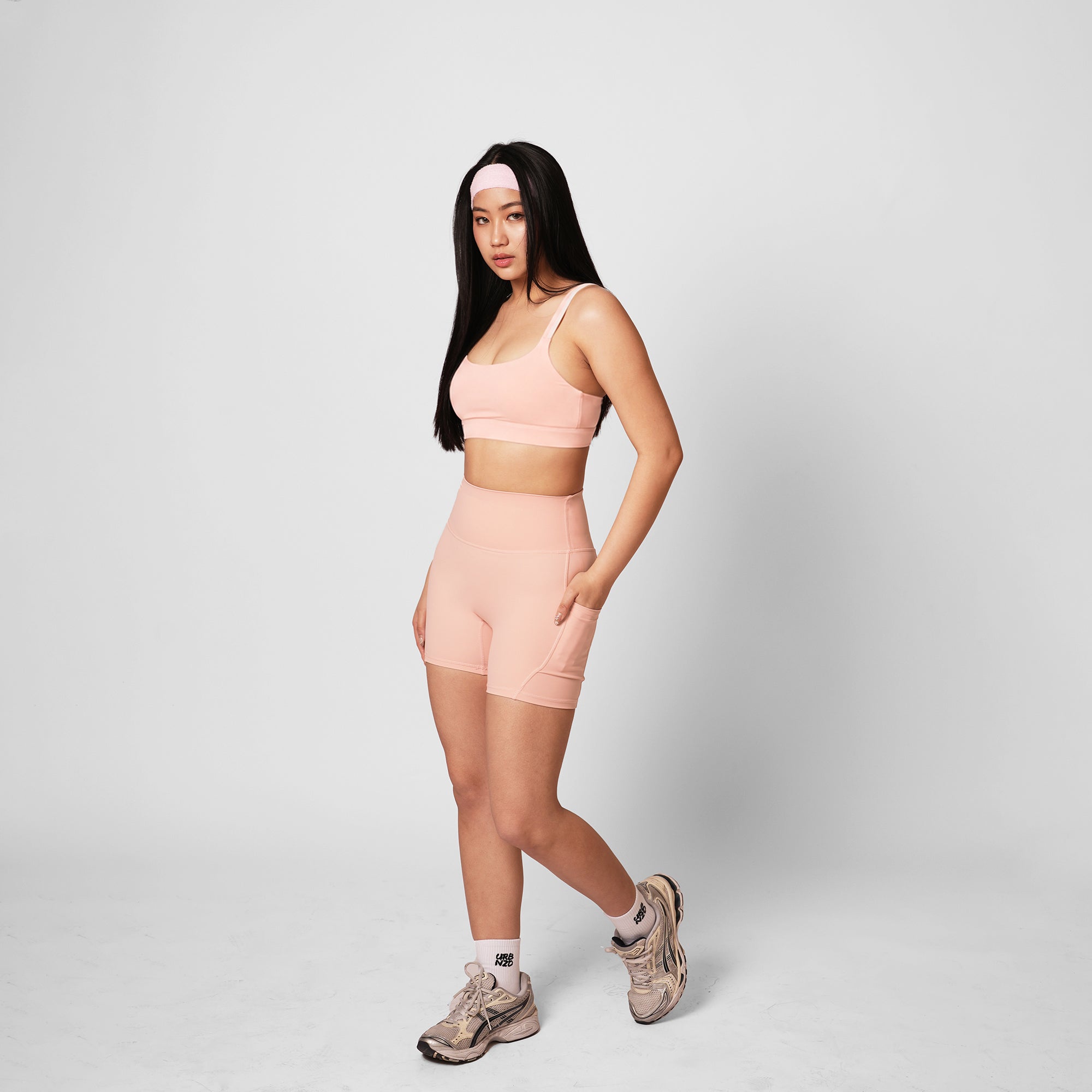 Adapt Highrise Biker Shorts (5") - Bloom