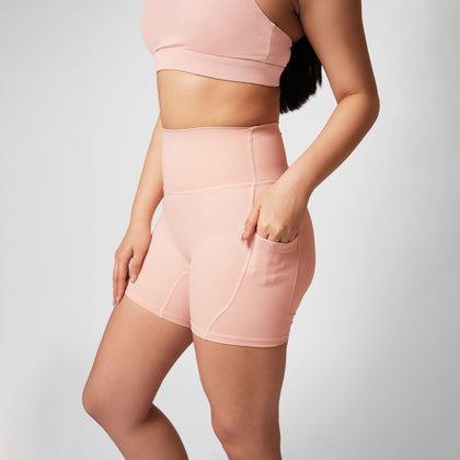 Adapt Highrise Biker Shorts (5") - Bloom