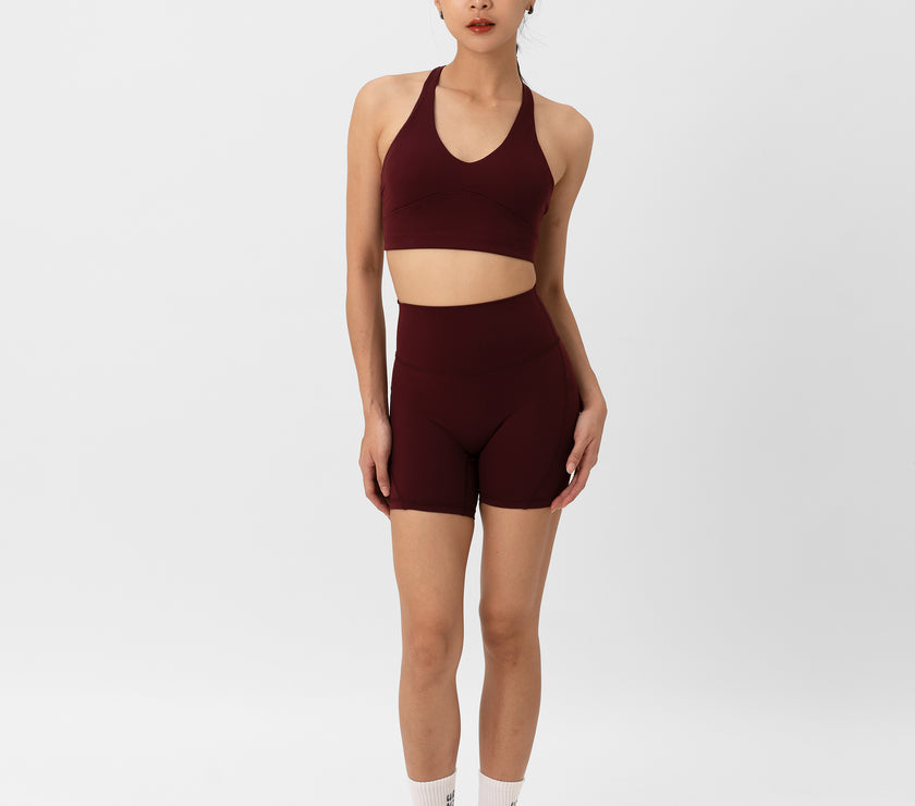 Adapt Highrise Biker Shorts (5") - Rouge