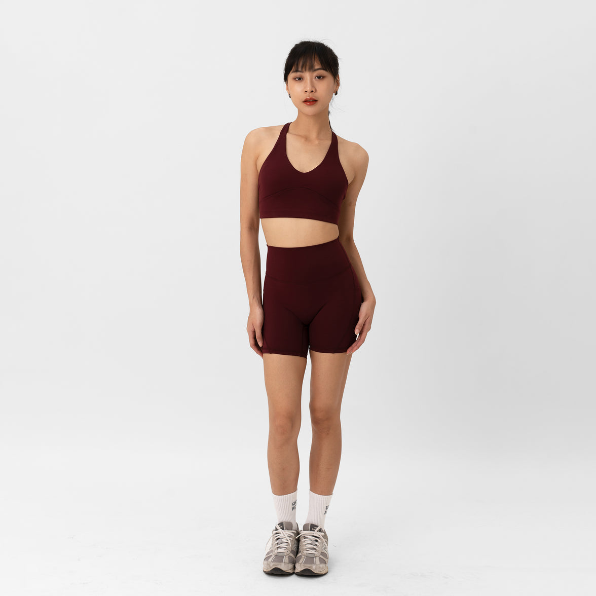 Adapt Highrise Biker Shorts (5") - Rouge