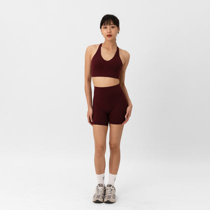 Adapt Highrise Biker Shorts (5") - Rouge