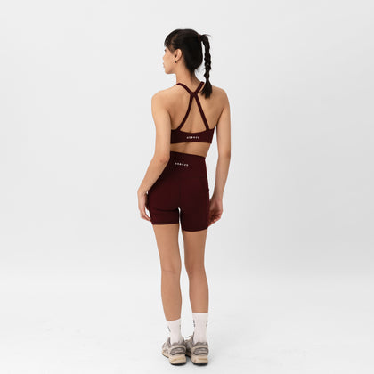 Adapt Highrise Biker Shorts (5") - Rouge