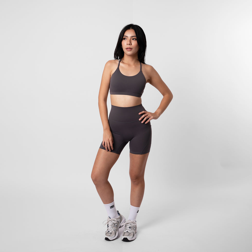 Adapt Highrise Biker Shorts (5") - Storm