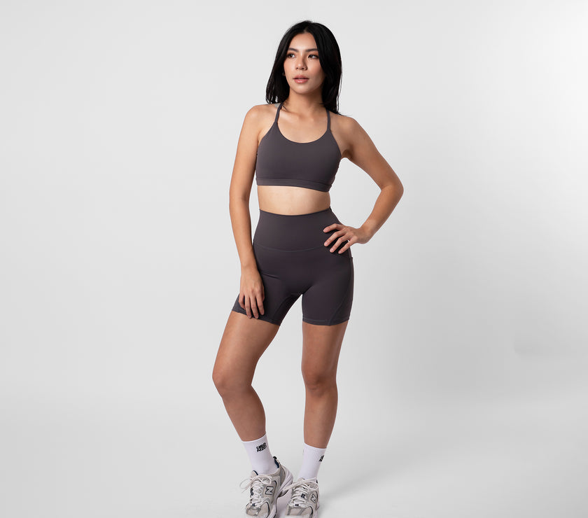 Adapt Highrise Biker Shorts (5") - Storm