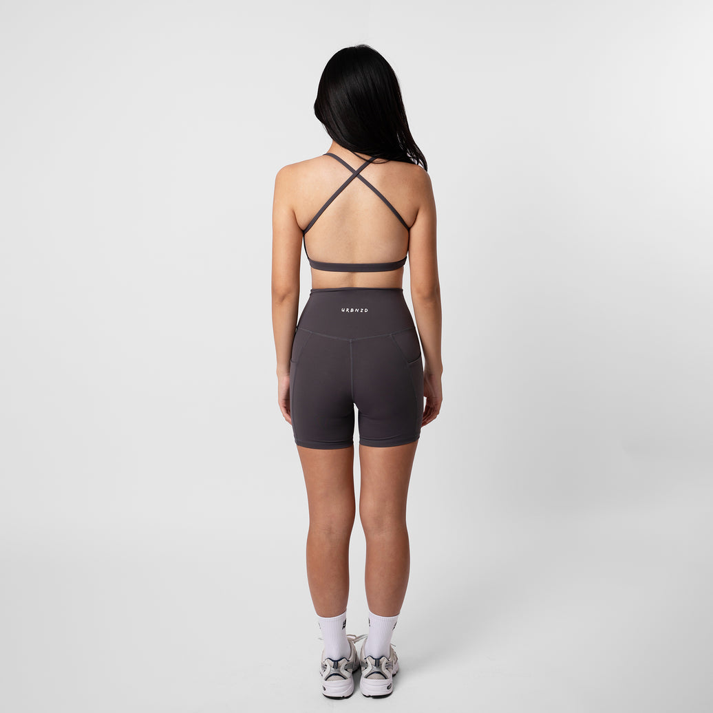 Adapt Highrise Biker Shorts (5") - Storm