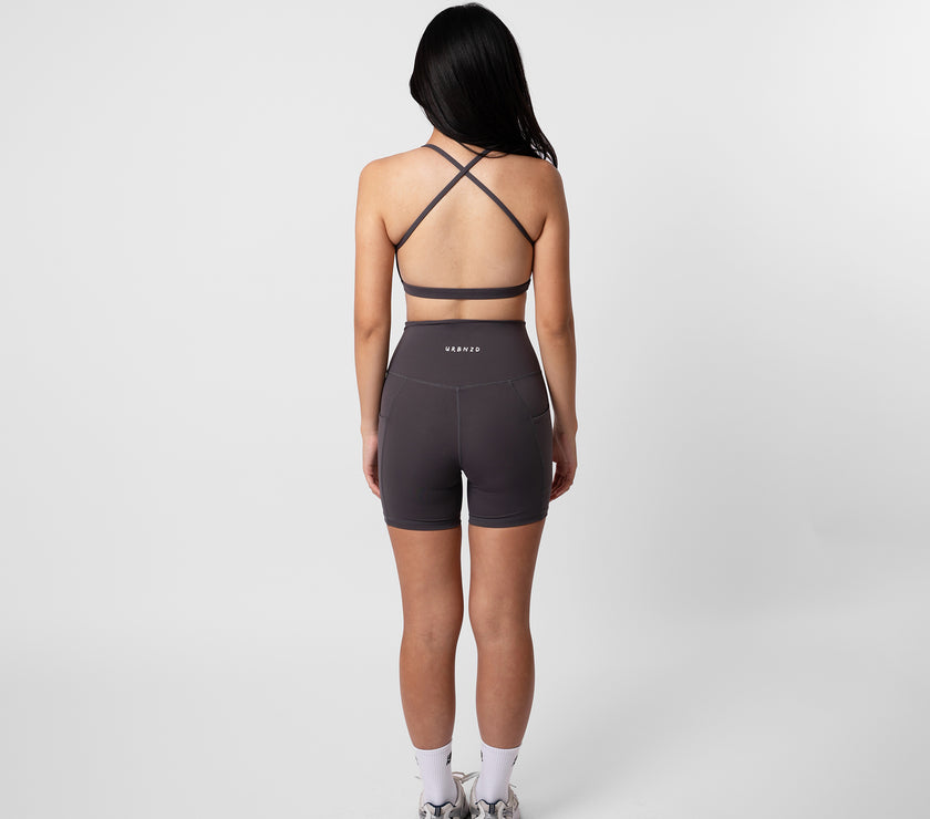 Adapt Highrise Biker Shorts (5") - Storm