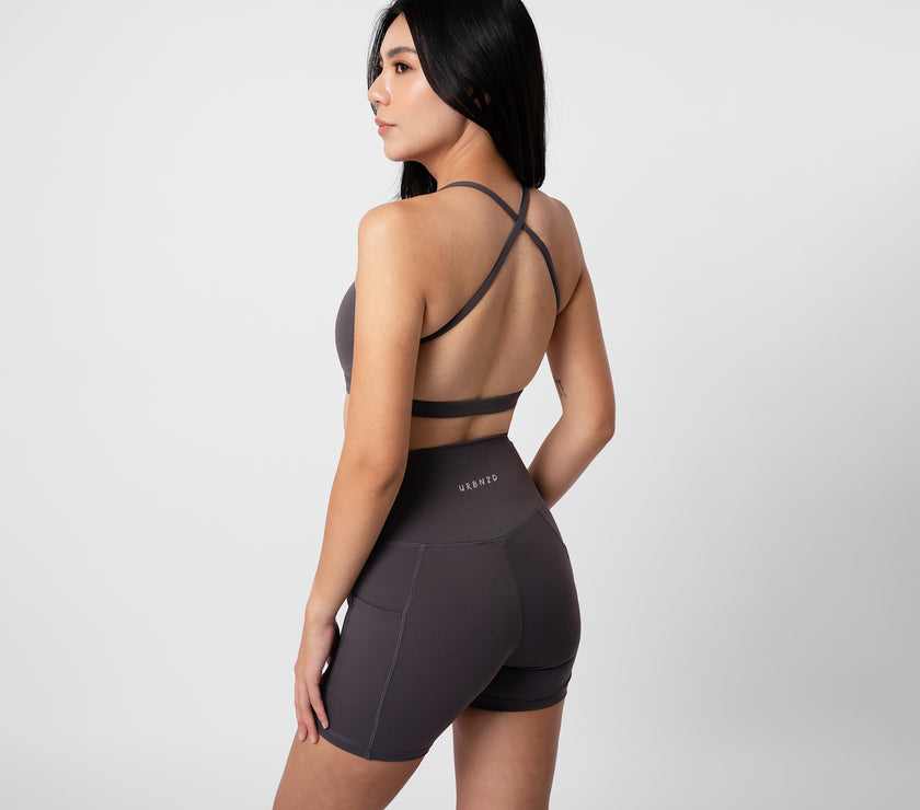 Adapt Highrise Biker Shorts (5") - Storm