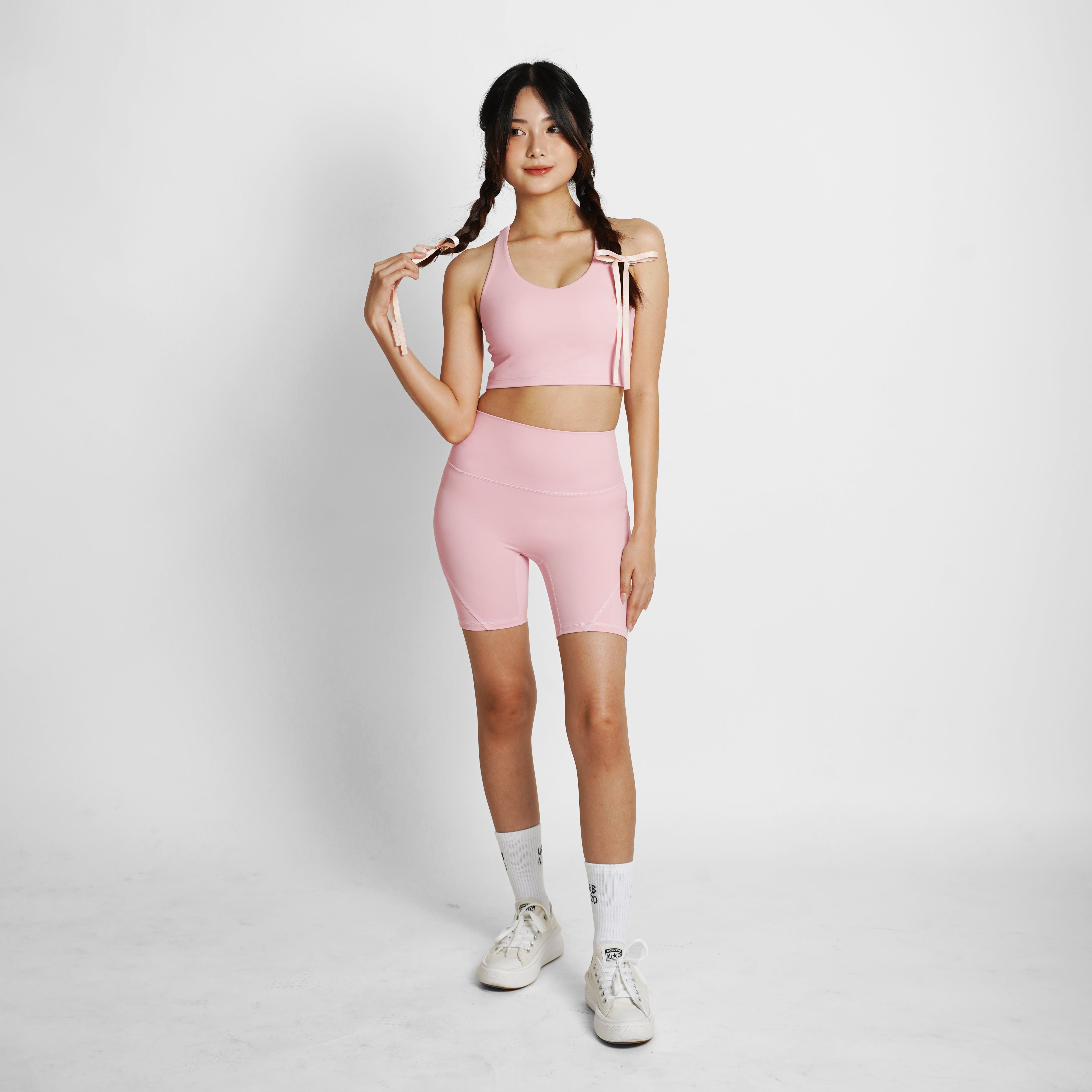 Adapt Highrise Biker Shorts (6") - Blush - Urbanized Co. S