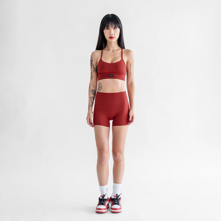 Booty Shorts (4") - Cherry - Urbanized Co. S