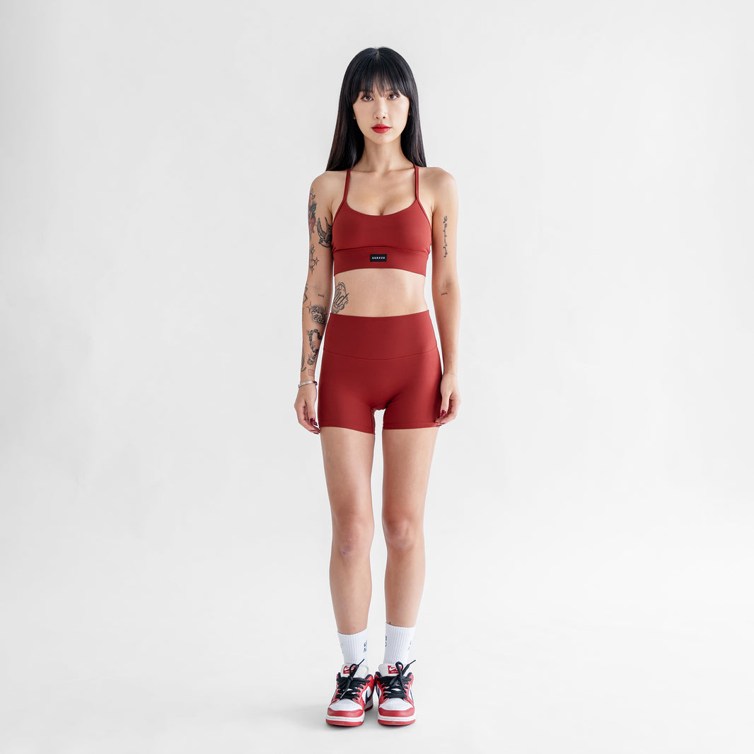 Booty Shorts (4") - Cherry - Urbanized Co. S