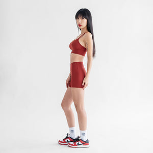Booty Shorts (4") - Cherry - Urbanized Co. S