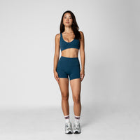 Booty Stripe Shorts (4") - Cobalt
