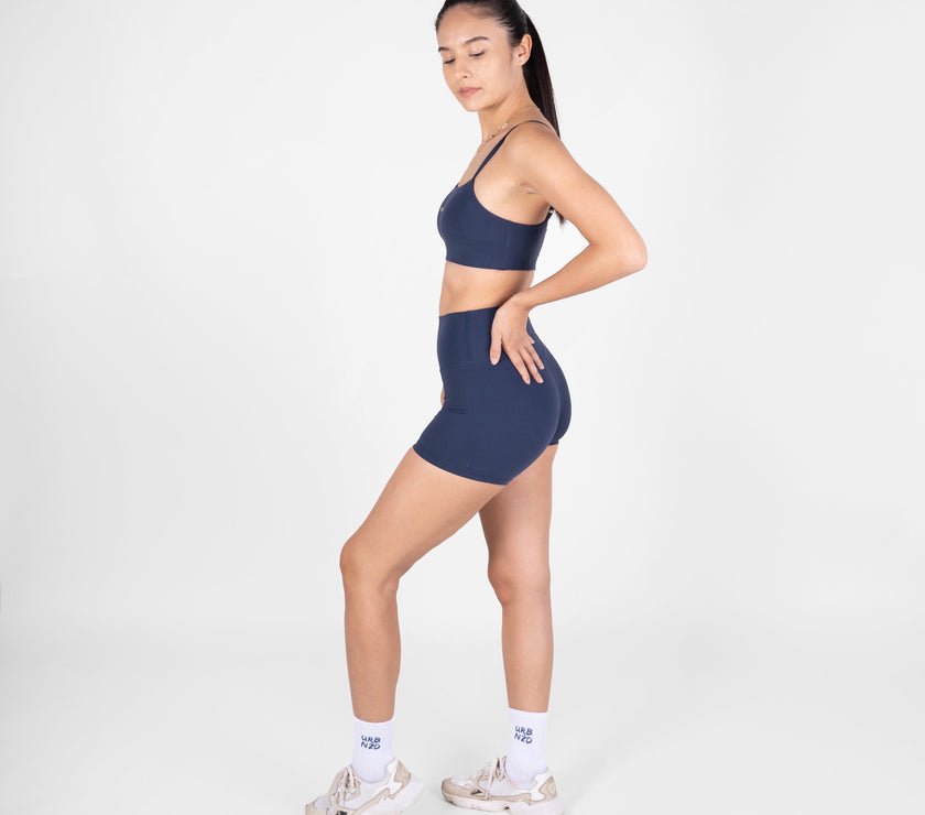 BACKORDER: Booty Shorts (4") - Urbanized Co. Midnight / S