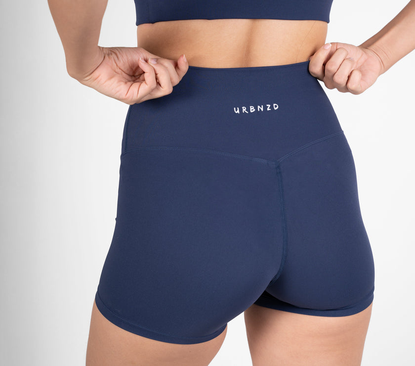 BACKORDER: Booty Shorts (4") - Urbanized Co. Midnight / S