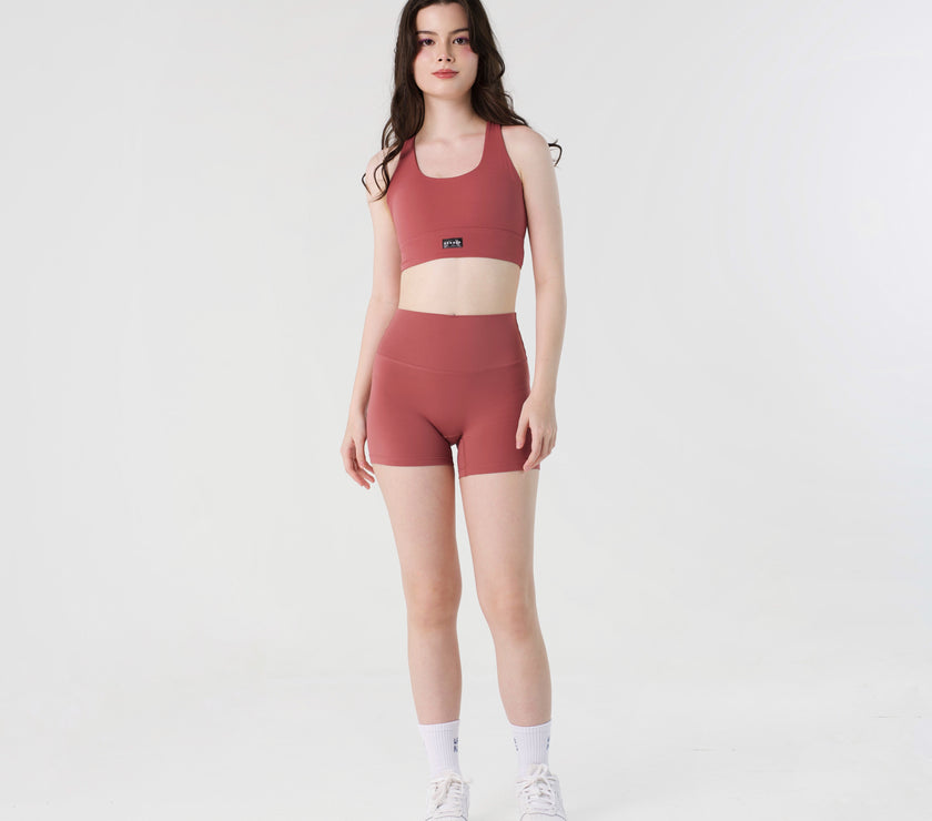 Booty Shorts (4") - Sangria - Urbanized Co. S