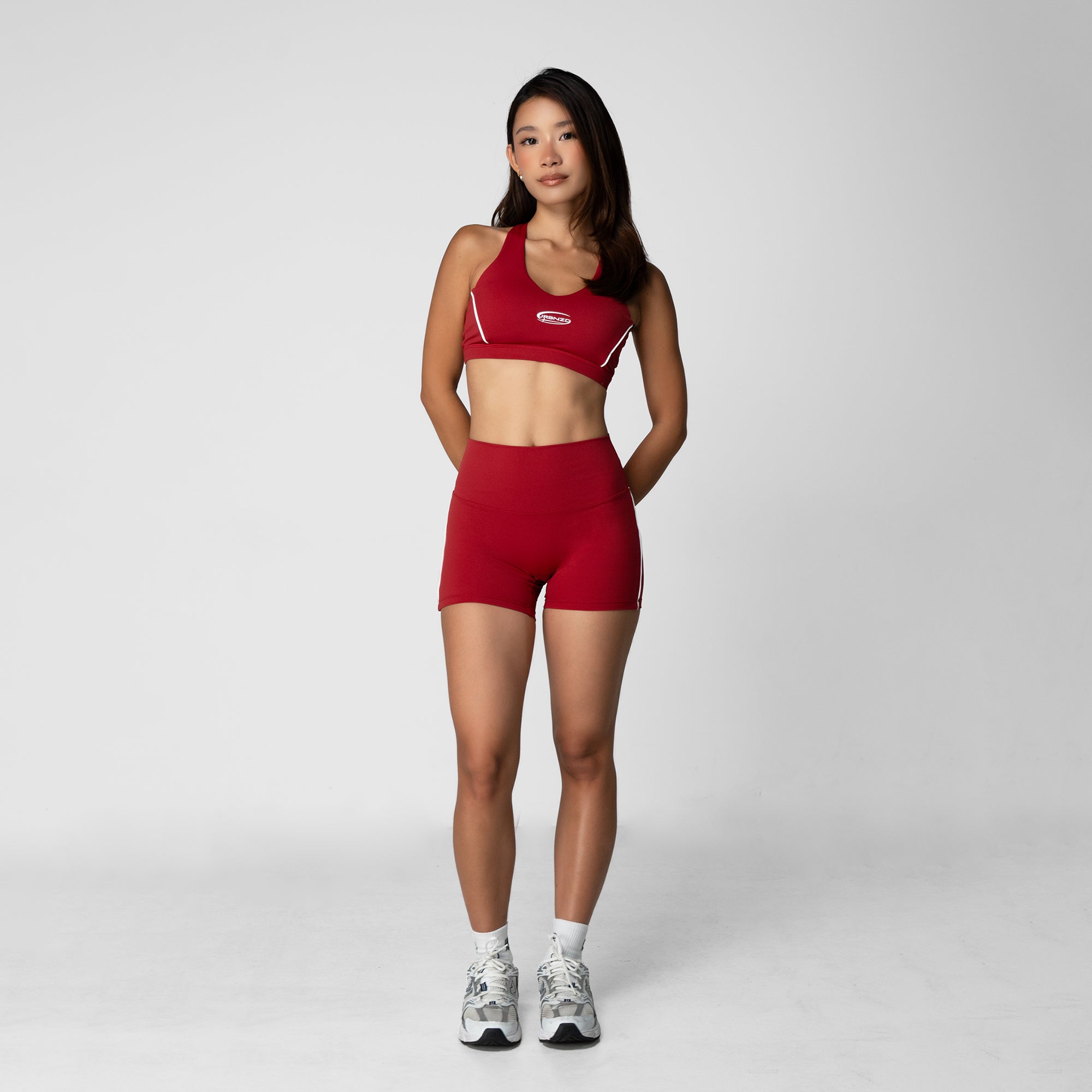 Booty Stripe Shorts (4") - Spice