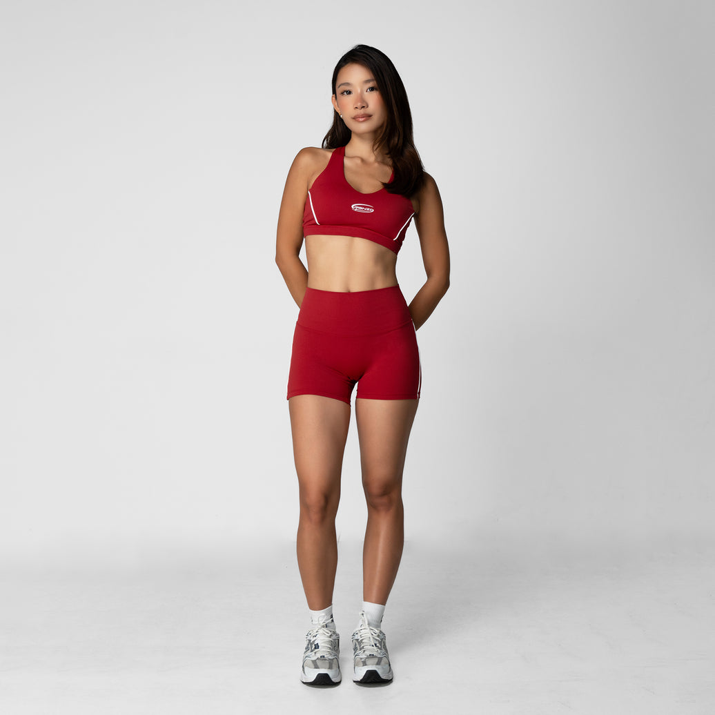 Booty Stripe Shorts (4") - Spice