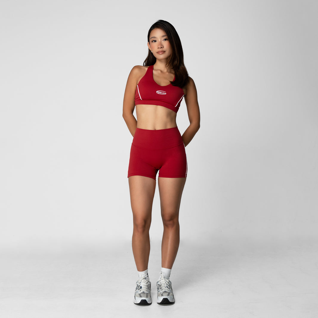 Booty Stripe Shorts (4") - Spice