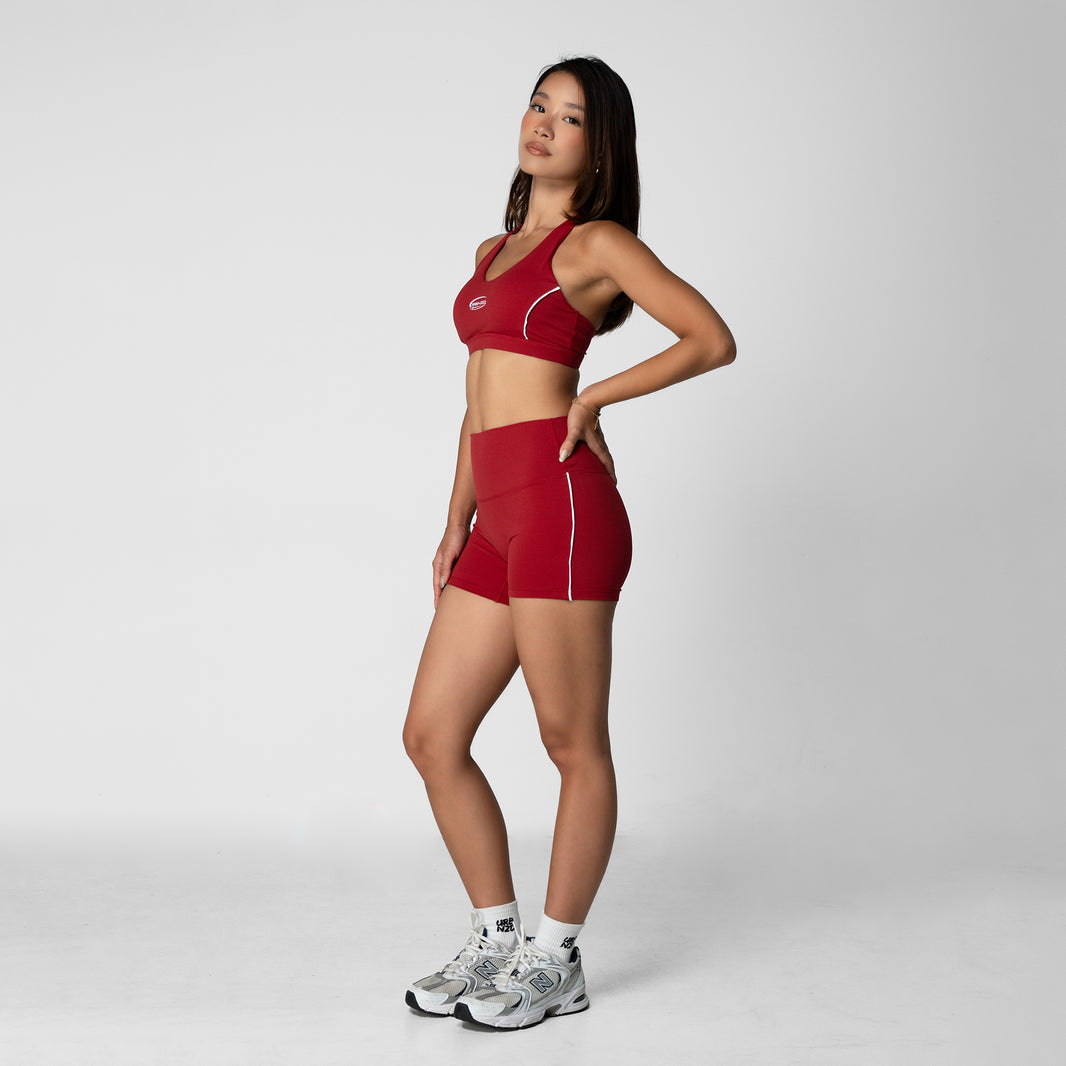 Booty Stripe Shorts (4") - Spice