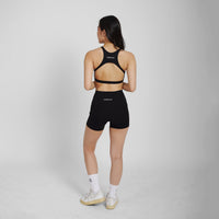 Crossover Booty Shorts (4") - Black - Urbanized Co. S