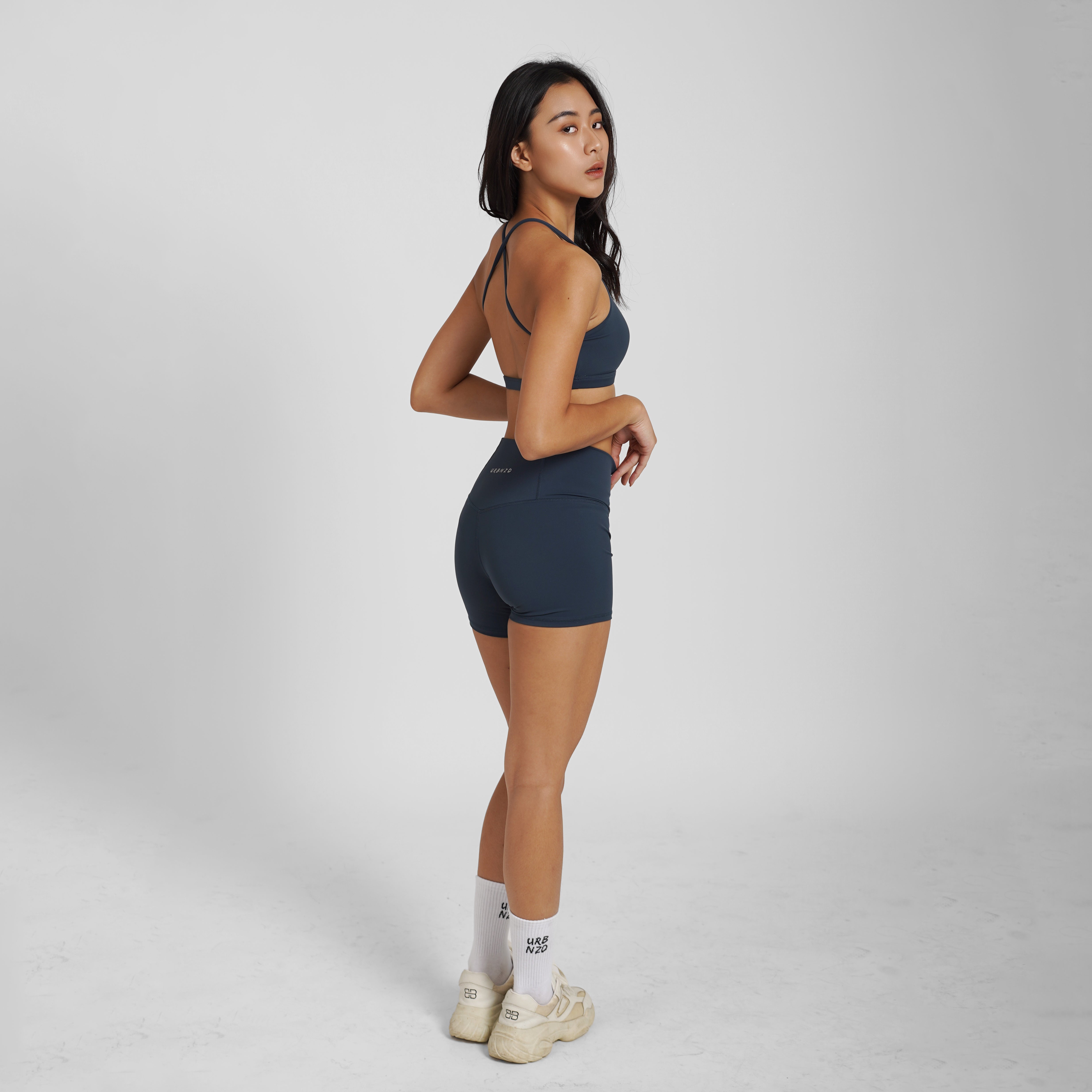 Crossover Booty Shorts (4") - Oxford - Urbanized Co. S