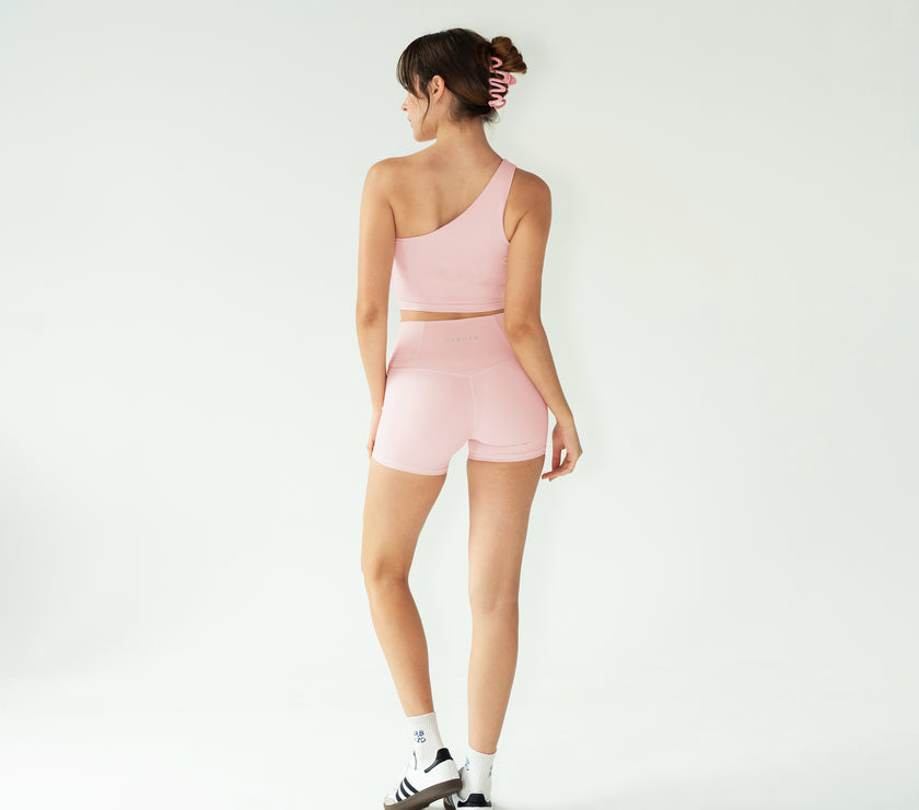 Crossover Booty Shorts (4") - Blush - Urbanized Co. S