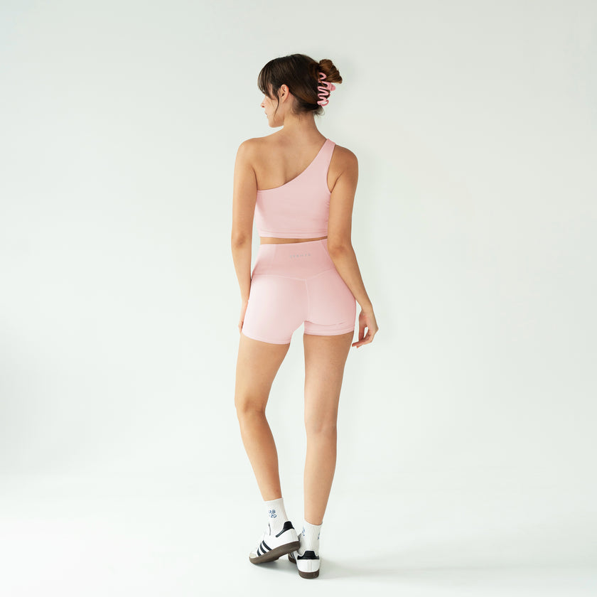 Crossover Booty Shorts (4") - Blush - Urbanized Co. S